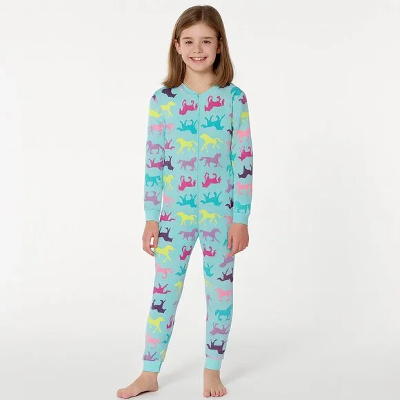 Joe Boxer Kids One Piece Fleece Pajama Long Sleeves Large 10-12 Gently Loved - Picture 1 of 13